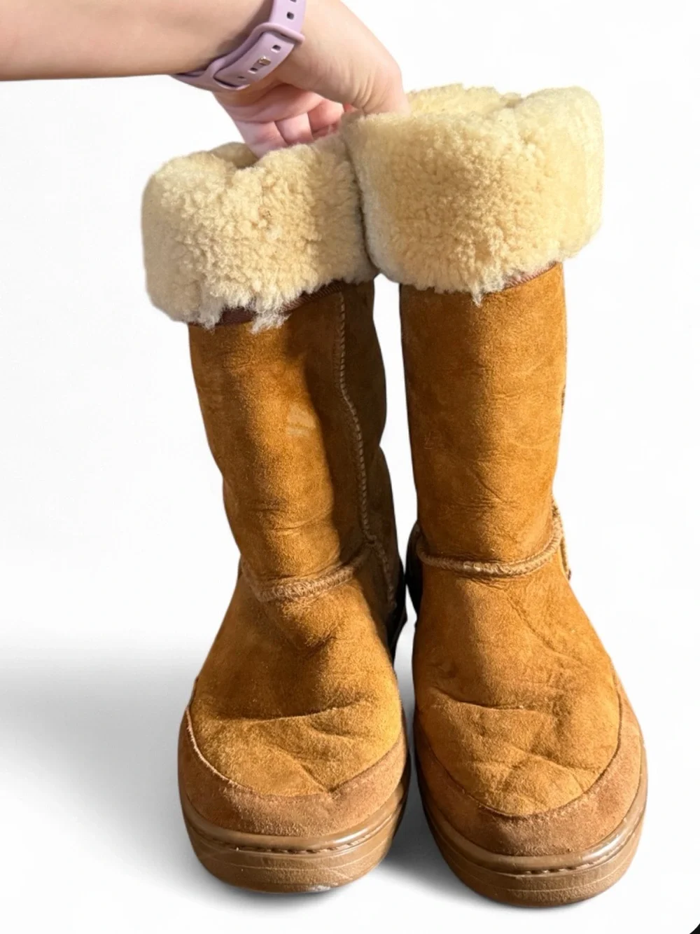 Original UGG Australia Classic Tall Sheepskin Boots Chestnut Women’s 8 Men’s 7